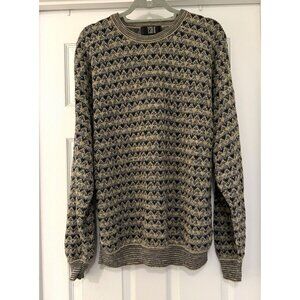 Vintage TSR USA Men's 3D Knit Abstract Print Knit Sweater‎ size XL Heritage